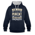 Ossi Ostdeutsch Pullover Lustiges Hoodie Niemand ist Perfekt - navy/heather grey