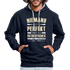 Ossi Ostdeutsch Pullover Lustiges Hoodie Niemand ist Perfekt - navy/heather grey