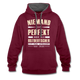 Ossi Ostdeutsch Pullover Lustiges Hoodie Niemand ist Perfekt - burgundy/charcoal
