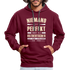 Ossi Ostdeutsch Pullover Lustiges Hoodie Niemand ist Perfekt - burgundy/charcoal