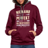 Ossi Ostdeutsch Pullover Lustiges Hoodie Niemand ist Perfekt - burgundy/charcoal