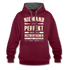 Ossi Ostdeutsch Pullover Lustiges Hoodie Niemand ist Perfekt - burgundy/charcoal