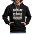 Ossi Ostdeutsch Pullover Lustiges Hoodie Niemand ist Perfekt - black/heather grey