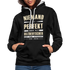 Ossi Ostdeutsch Pullover Lustiges Hoodie Niemand ist Perfekt - black/heather grey