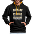 Ossi Ostdeutsch Pullover Lustiges Hoodie Niemand ist Perfekt - black/gold