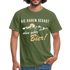 Wandern Bergsteigen Shirt Sie haben mir gesagt oben gibts Bier Witziges T-Shirt - military green