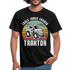Bauern Traktor Shirt coole Jungs fahren Traktor Retro Style T-Shirt - black