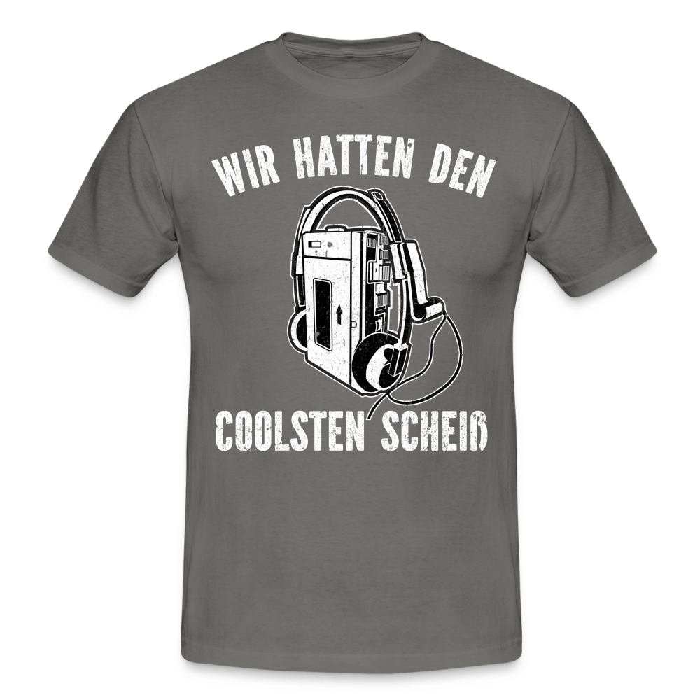 80er 90er Shirt Kassetten Player wir hatten den coolsten scheiß T-Shirt - graphite grey