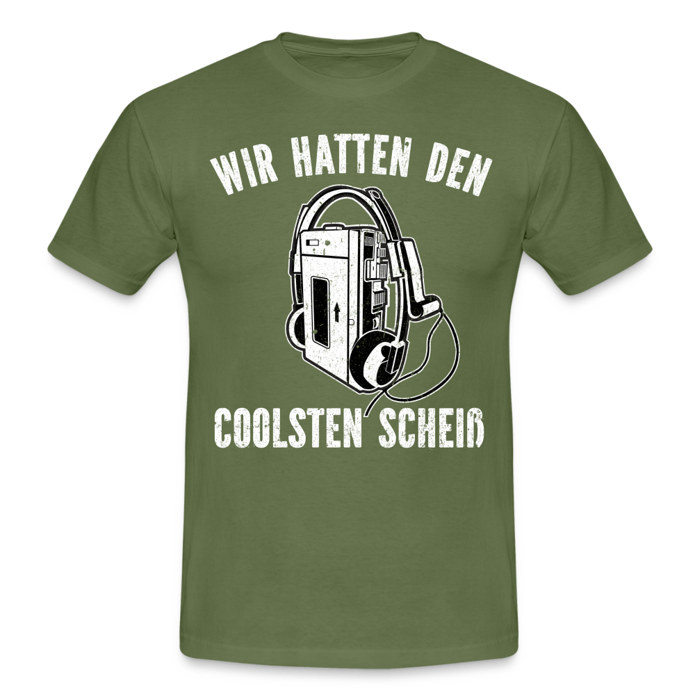 80er 90er Shirt Kassetten Player wir hatten den coolsten scheiß T-Shirt - military green