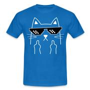 Katze Meme Shirt Katze Stinkefinger Lustiges T-Shirt - royal blue