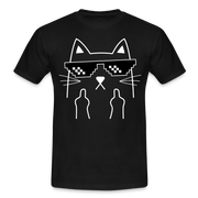 Katze Meme Shirt Katze Stinkefinger Lustiges T-Shirt - black