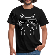 Katze Meme Shirt Katze Stinkefinger Lustiges T-Shirt - black