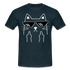 Katze Meme Shirt Katze Stinkefinger Lustiges T-Shirt - navy