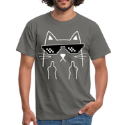 Katze Meme Shirt Katze Stinkefinger Lustiges T-Shirt - graphite grey