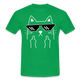 Katze Meme Shirt Katze Stinkefinger Lustiges T-Shirt - kelly green