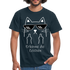 Katze Meme Shirt Stinkefinger - Erkenne die Zeichen Lustiges T-Shirt - navy