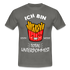 Pommes Shirt Bin schon wieder total Unterpommest Lustiges Geschenk  T-Shirt - graphite grey