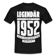 70. Geburtstag Geboren 1952 Zur Perfektion gereift Geschenk T-Shirt - black