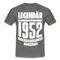 70. Geburtstag Geboren 1952 Zur Perfektion gereift Geschenk T-Shirt - graphite grey