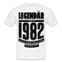 40. Geburtstag Geboren 1982 Zur Perfektion gereift Geschenk T-Shirt - white