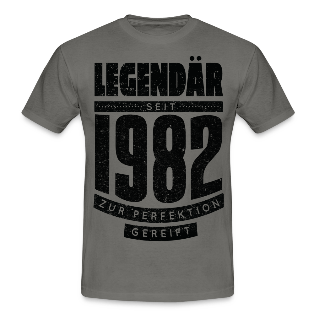 40. Geburtstag Geboren 1982 Zur Perfektion gereift Geschenk T-Shirt - graphite grey