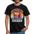 Gamer Shirt Kann dich nicht hören bin am Zocken Gaming Headset Geschenk T-Shirt - black