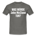 Was würde John Mcclane tun - Lustiges T-Shirt - graphite grey