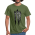 Lustige Katze zerrissenes Shirt Geschenk Katzen Liebhaber T-Shirt - military green