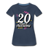 20. Mädels Geburtstag 20 Years of Awesome Geburtstags Geschenk Premium T-Shirt - navy