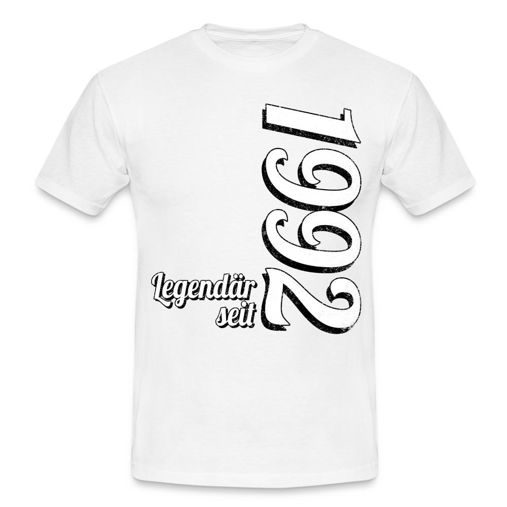 Geburtstags Geschenk Shirt Legendär seit 1992 T-Shirt - white