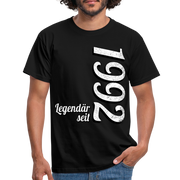 Geburtstags Geschenk Shirt Legendär seit 1992 T-Shirt - black