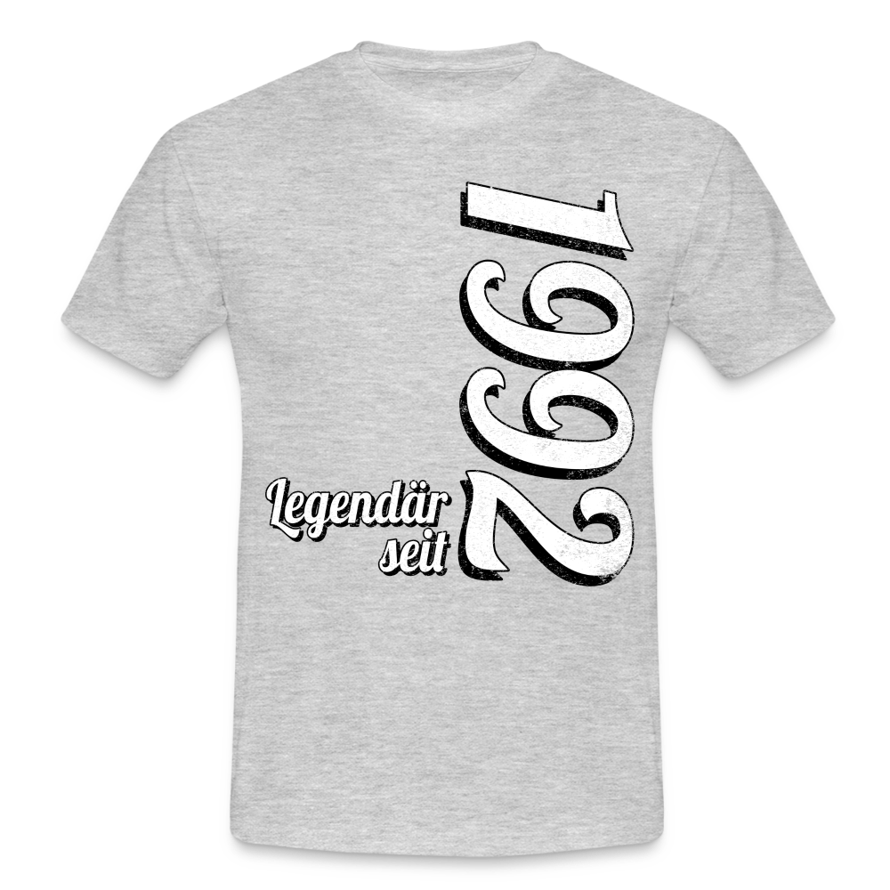 Geburtstags Geschenk Shirt Legendär seit 1992 T-Shirt - heather grey