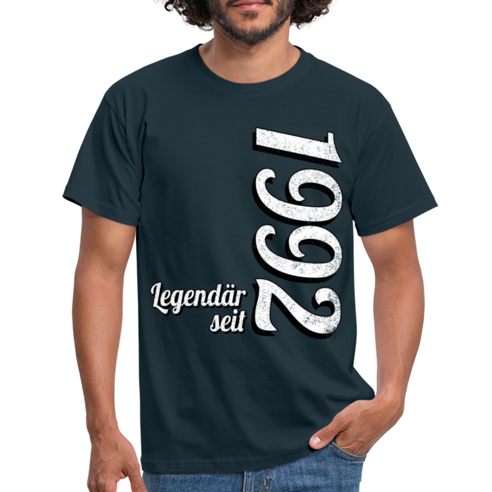 Geburtstags Geschenk Shirt Legendär seit 1992 T-Shirt - navy