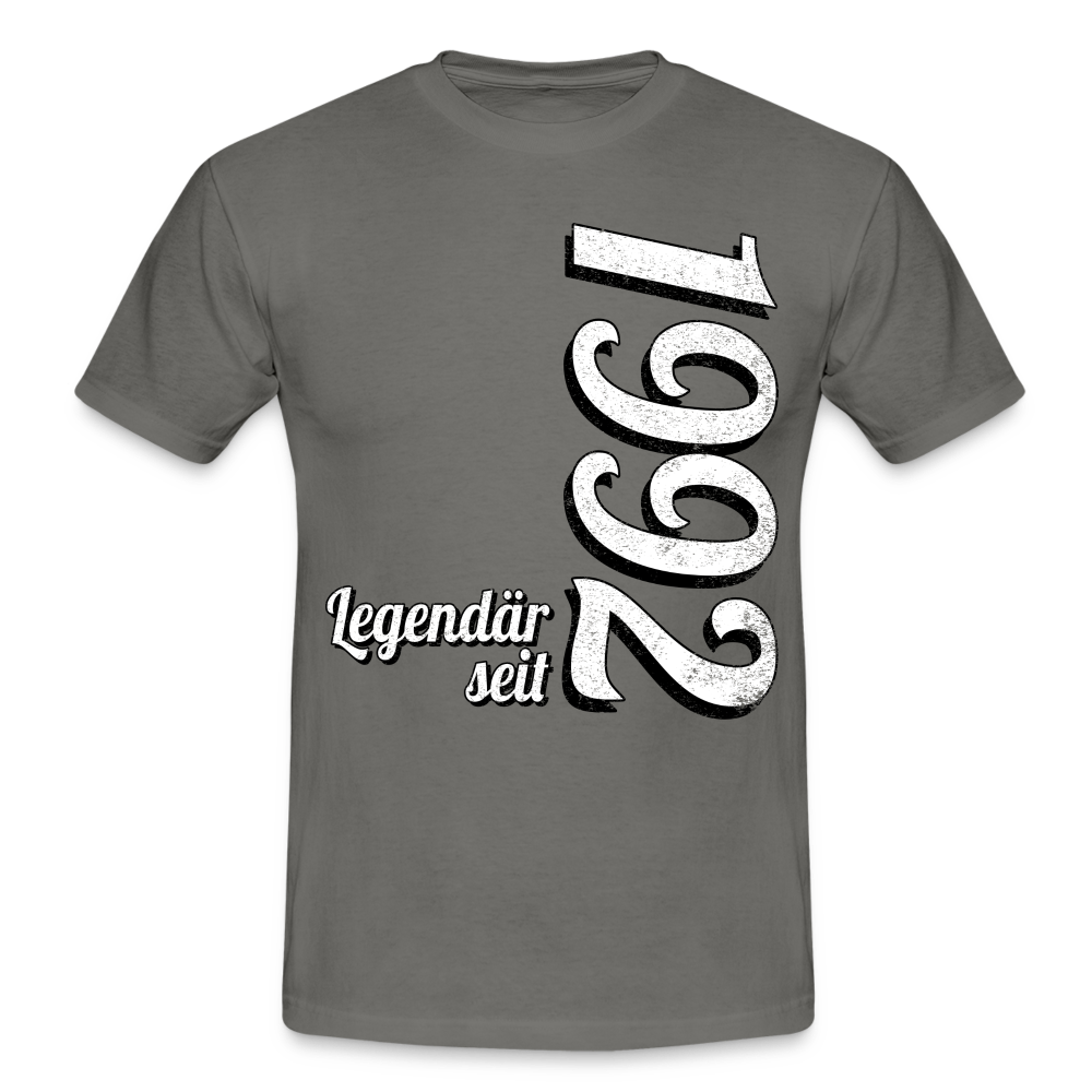 Geburtstags Geschenk Shirt Legendär seit 1992 T-Shirt - graphite grey