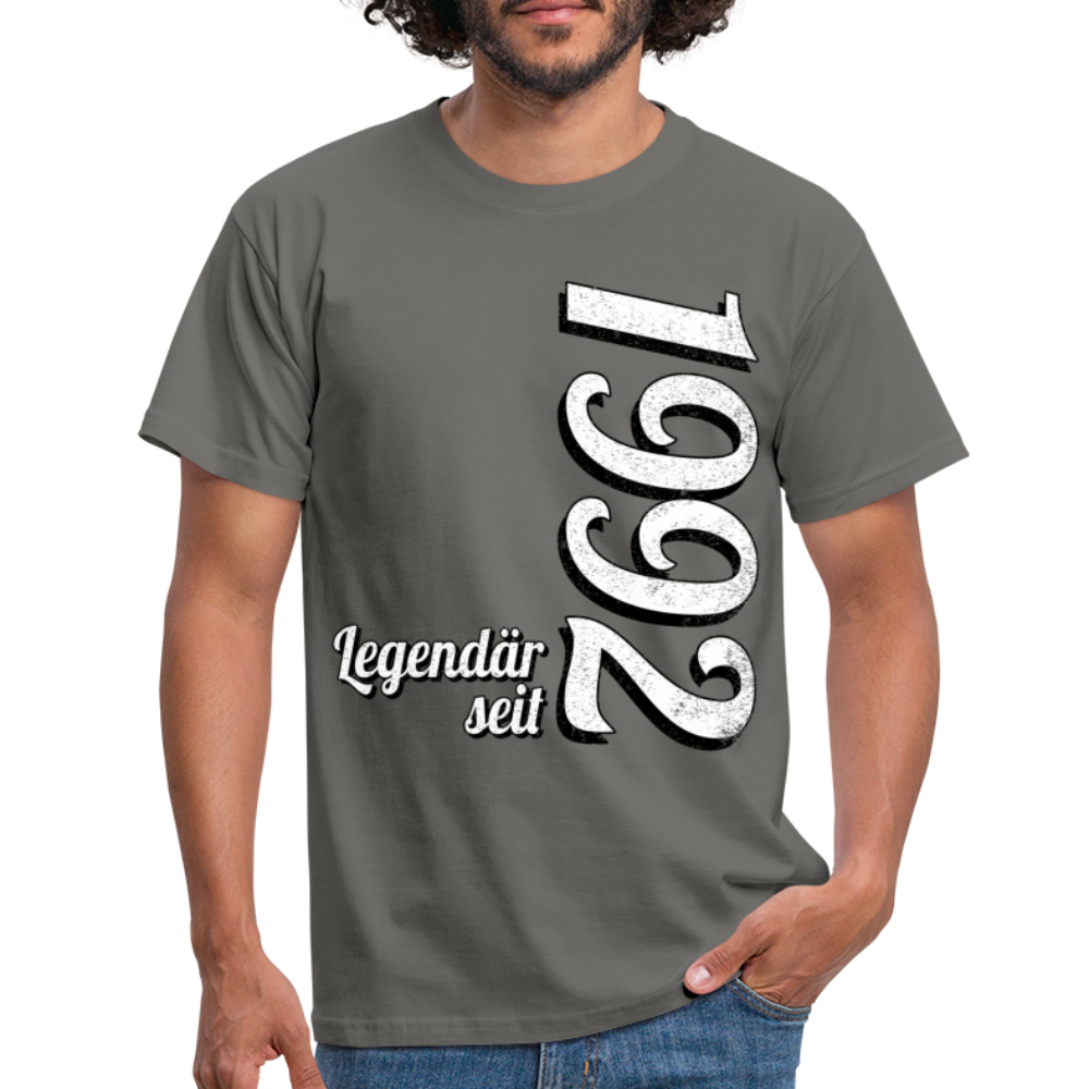 Geburtstags Geschenk Shirt Legendär seit 1992 T-Shirt - graphite grey