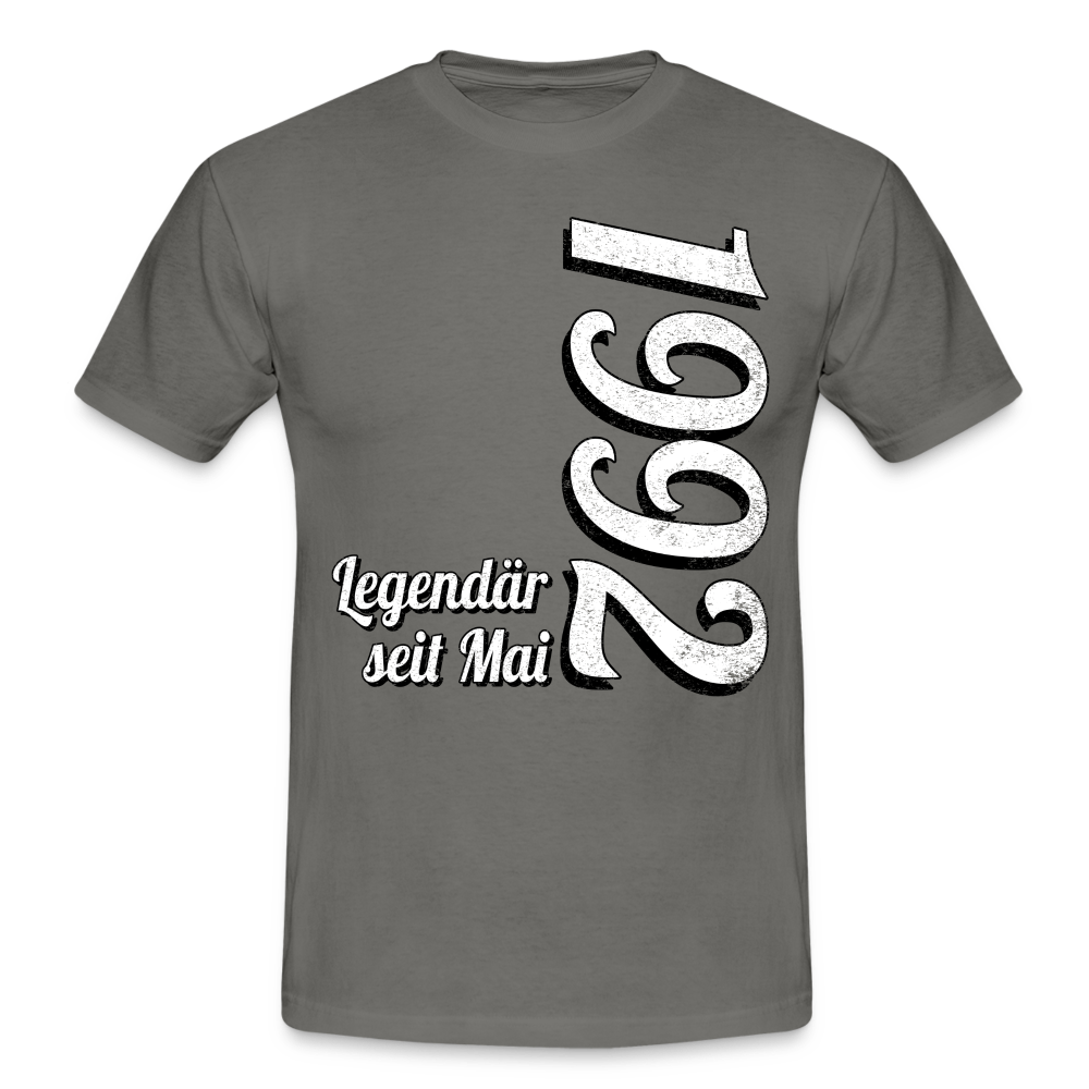 Geburtstags Geschenk Shirt Legendär seit Mai 1992 T-Shirt - graphite grey