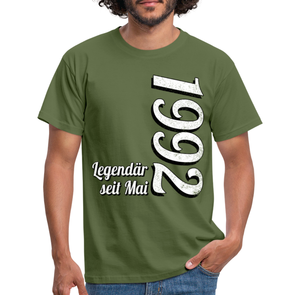Geburtstags Geschenk Shirt Legendär seit Mai 1992 T-Shirt - military green