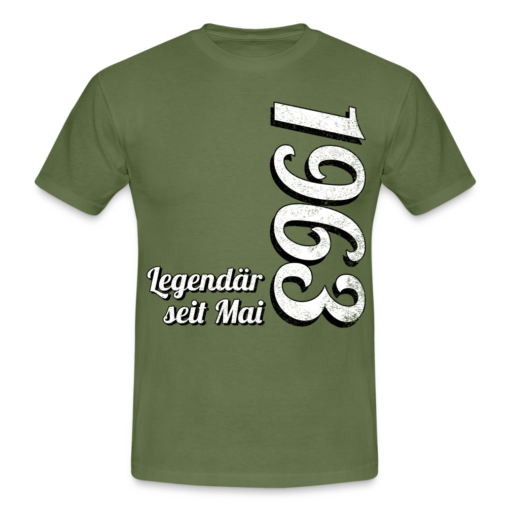 Geburtstags Geschenk Shirt Legendär seit Mai 1963 T-Shirt - military green