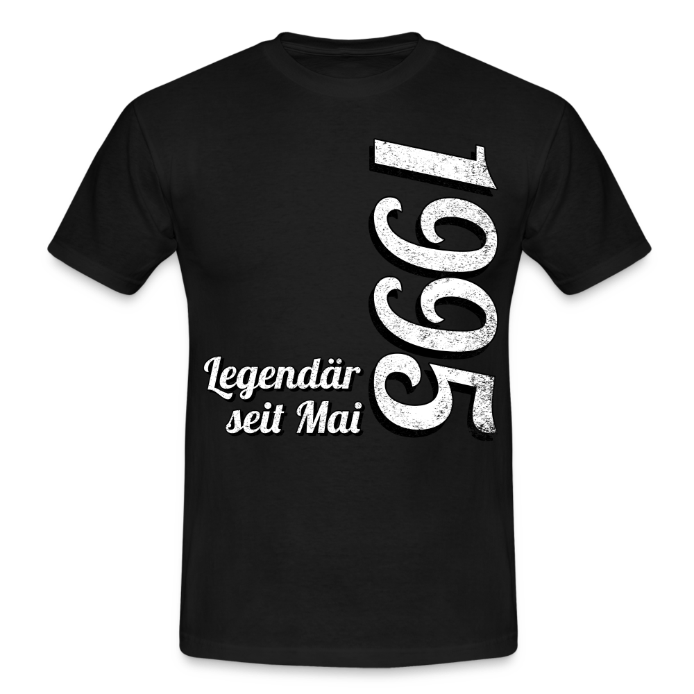 Geburtstags Geschenk Shirt Legendär seit Mai 1995 T-Shirt - black