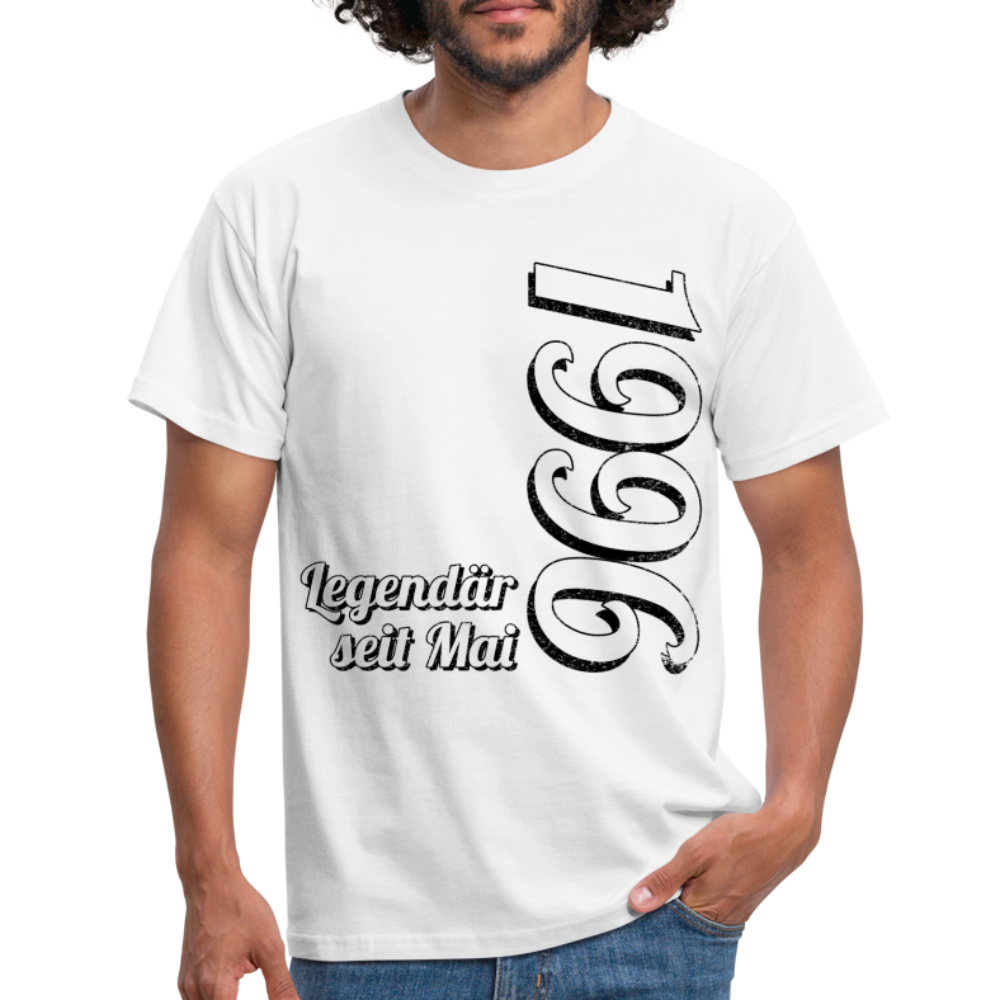 Geburtstags Geschenk Shirt Legendär seit Mai 1996 T-Shirt - white