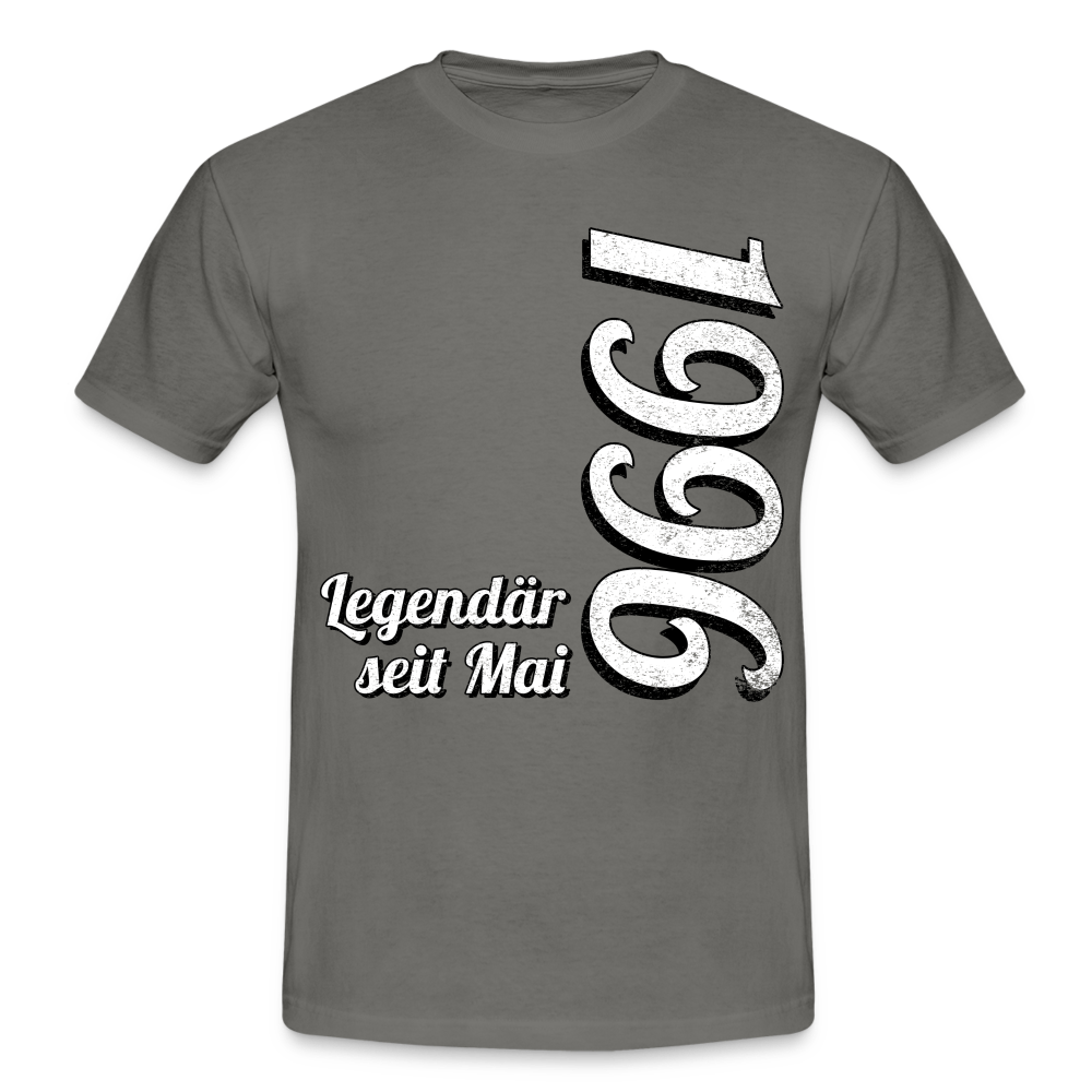 Geburtstags Geschenk Shirt Legendär seit Mai 1996 T-Shirt - graphite grey