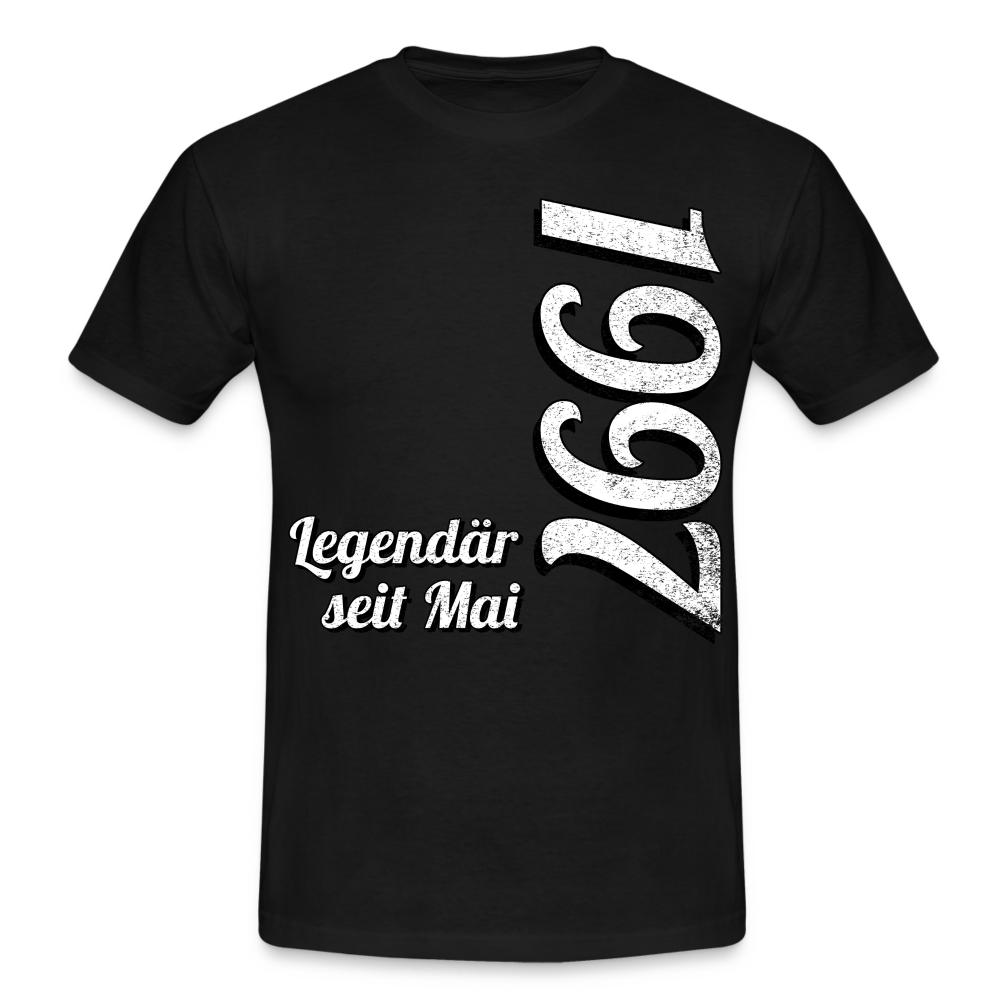 Geburtstags Geschenk Shirt Legendär seit Mai 1997 T-Shirt - black