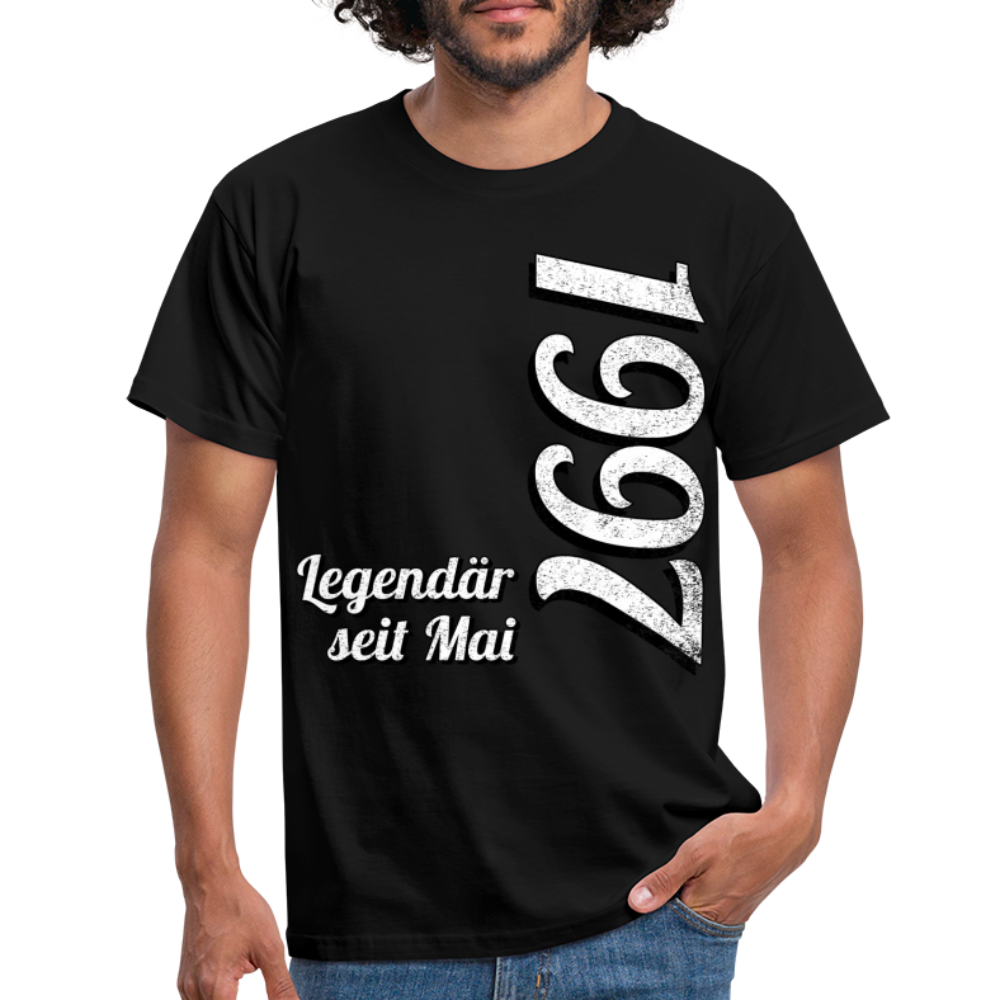 Geburtstags Geschenk Shirt Legendär seit Mai 1997 T-Shirt - black