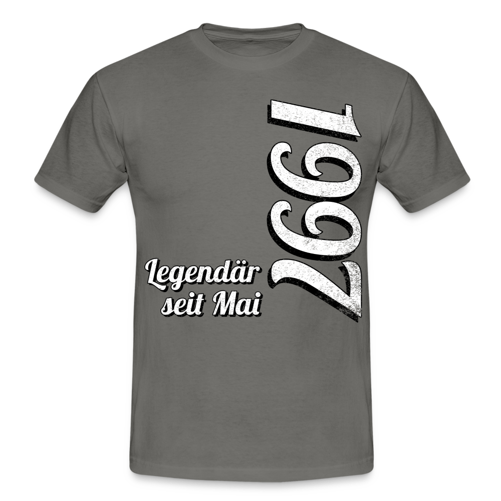 Geburtstags Geschenk Shirt Legendär seit Mai 1997 T-Shirt - graphite grey