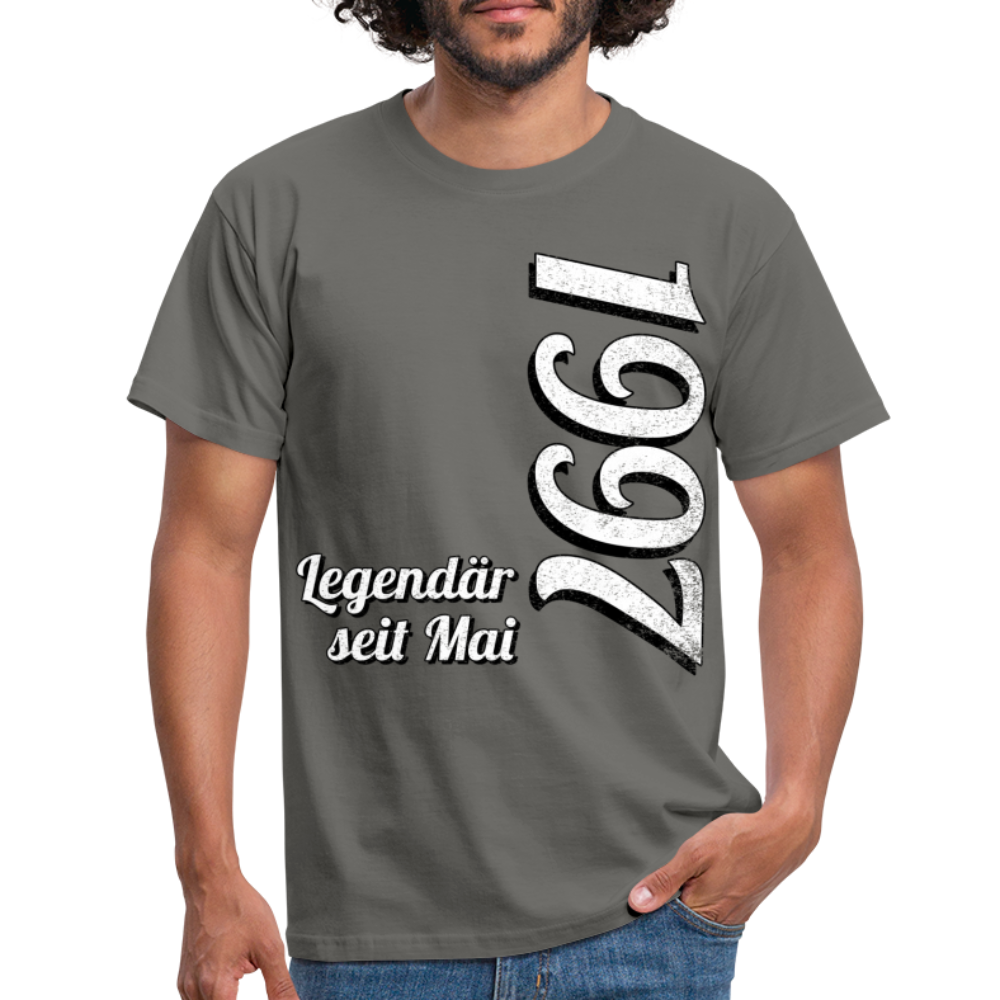 Geburtstags Geschenk Shirt Legendär seit Mai 1997 T-Shirt - graphite grey