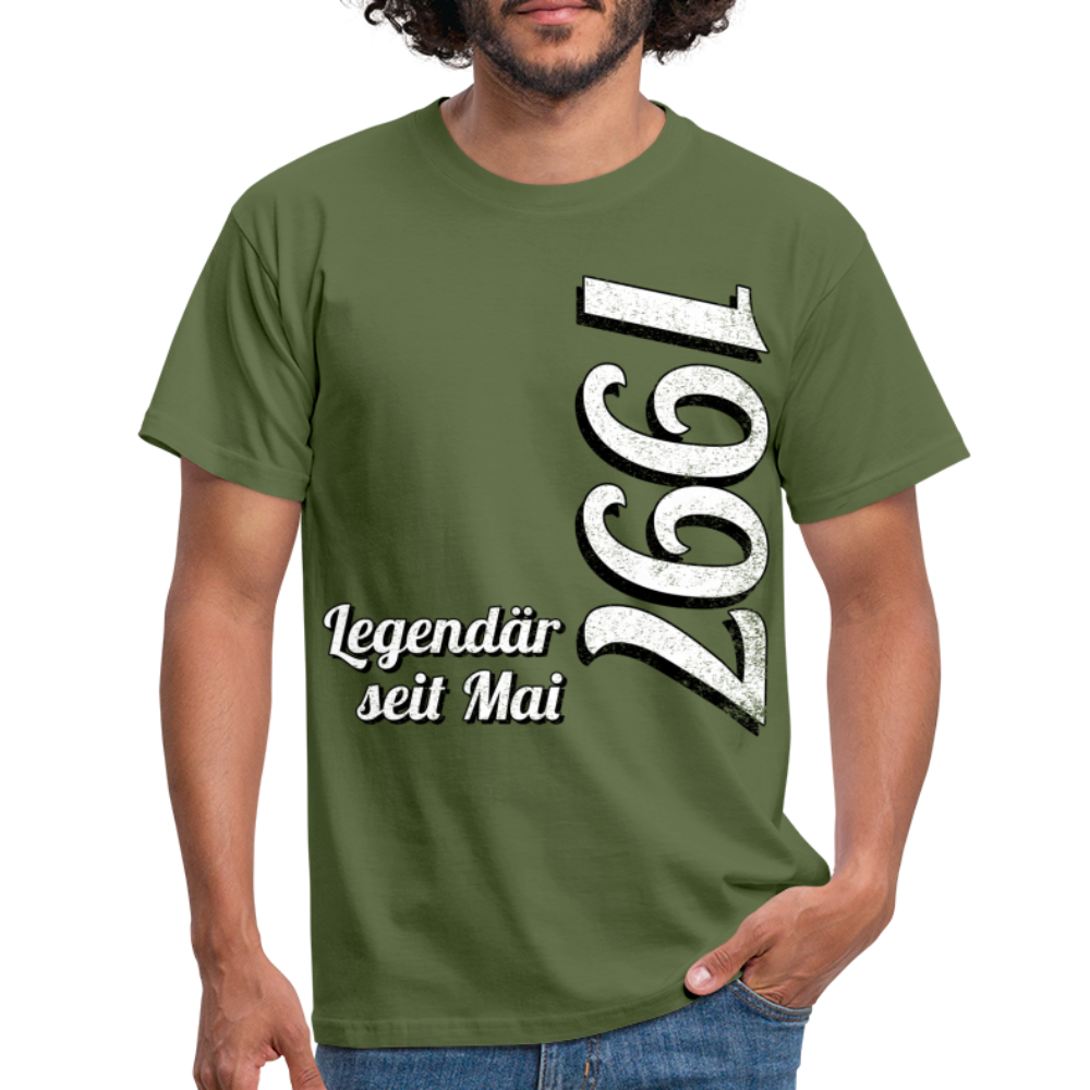 Geburtstags Geschenk Shirt Legendär seit Mai 1997 T-Shirt - military green