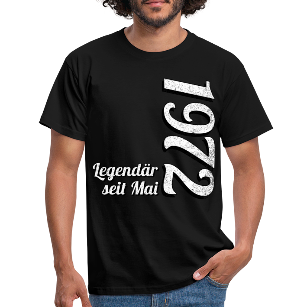 Geburtstags Geschenk Shirt Legendär seit Mai 1972 T-Shirt - black
