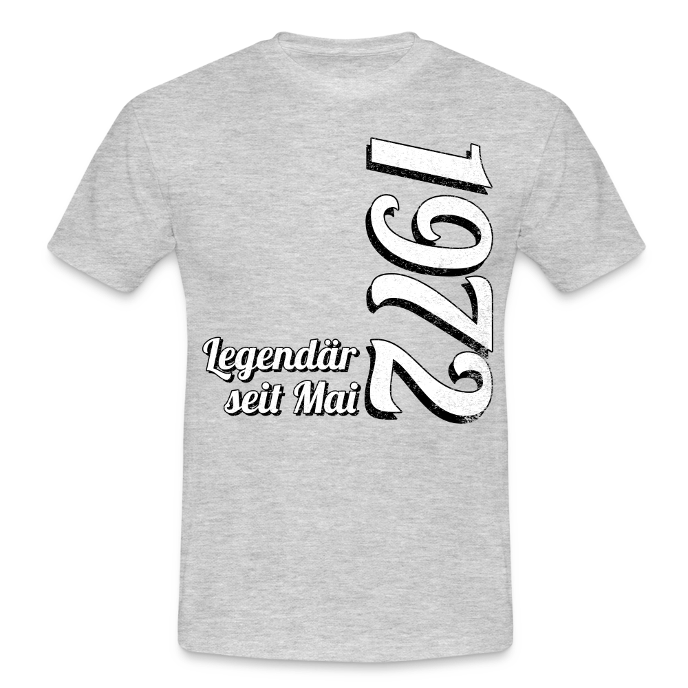 Geburtstags Geschenk Shirt Legendär seit Mai 1972 T-Shirt - heather grey