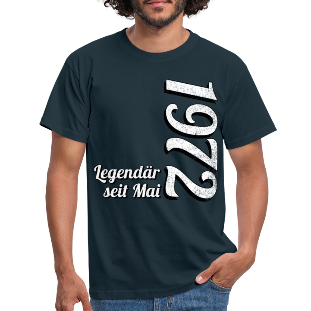Geburtstags Geschenk Shirt Legendär seit Mai 1972 T-Shirt - navy