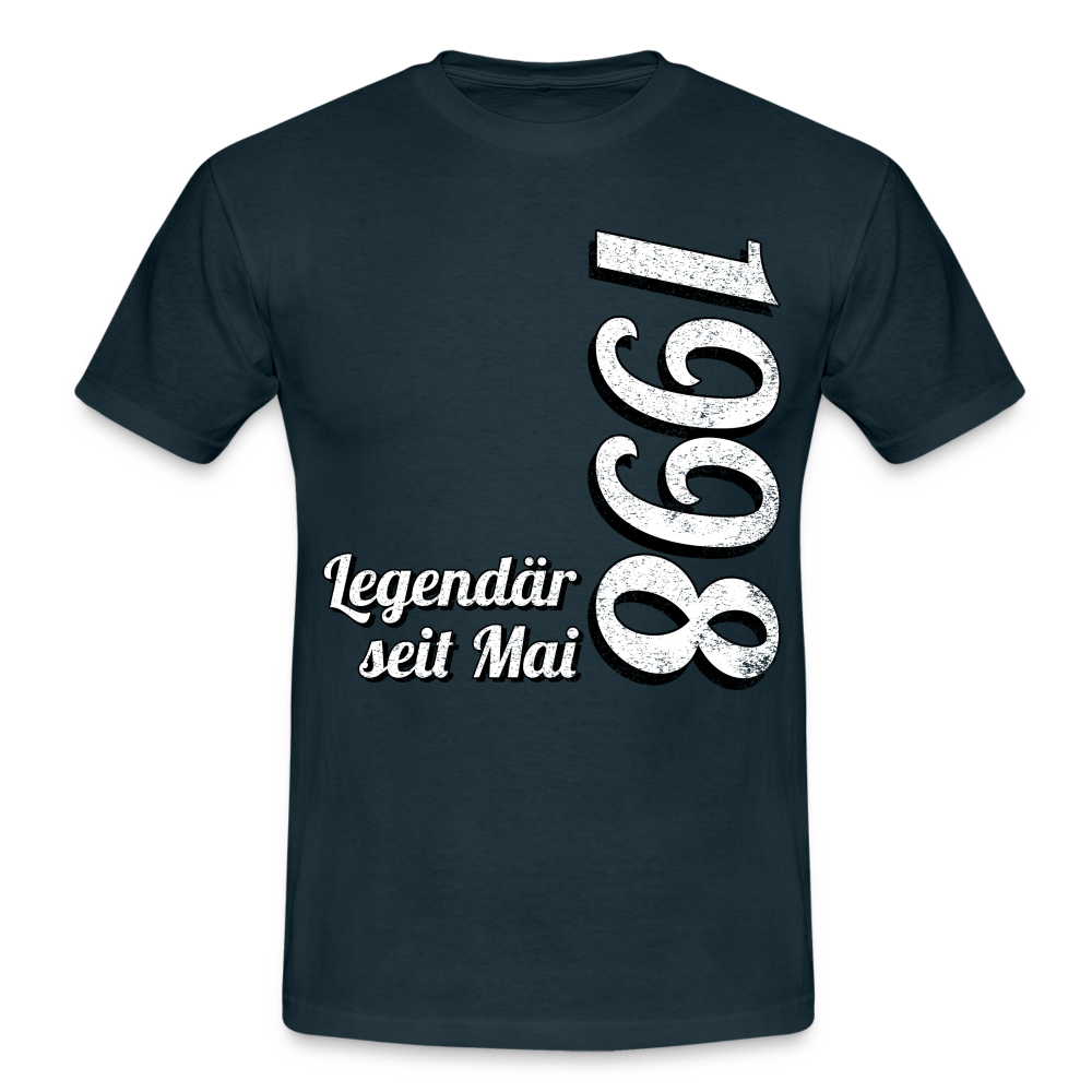 Geburtstags Geschenk Shirt Legendär seit Mai 1978 T-Shirt - navy